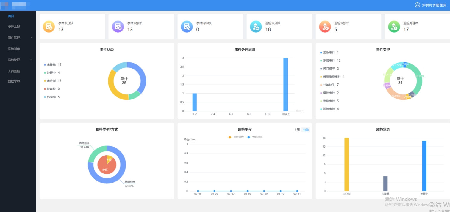 管网巡检维修系统